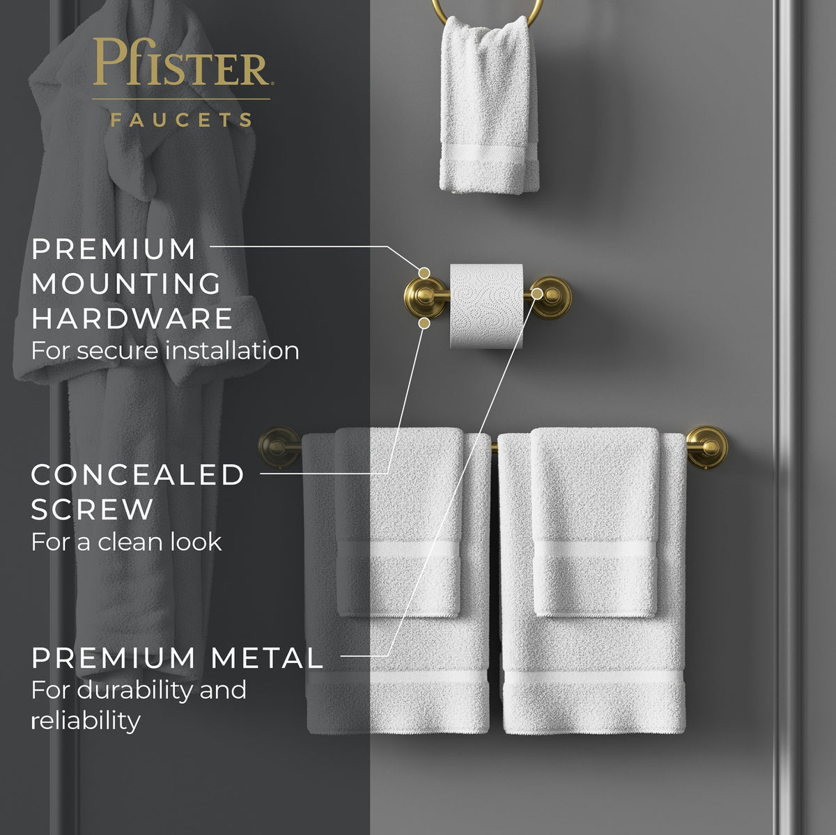 Pfister BPH-TB0BG Brushed Gold - detail 2