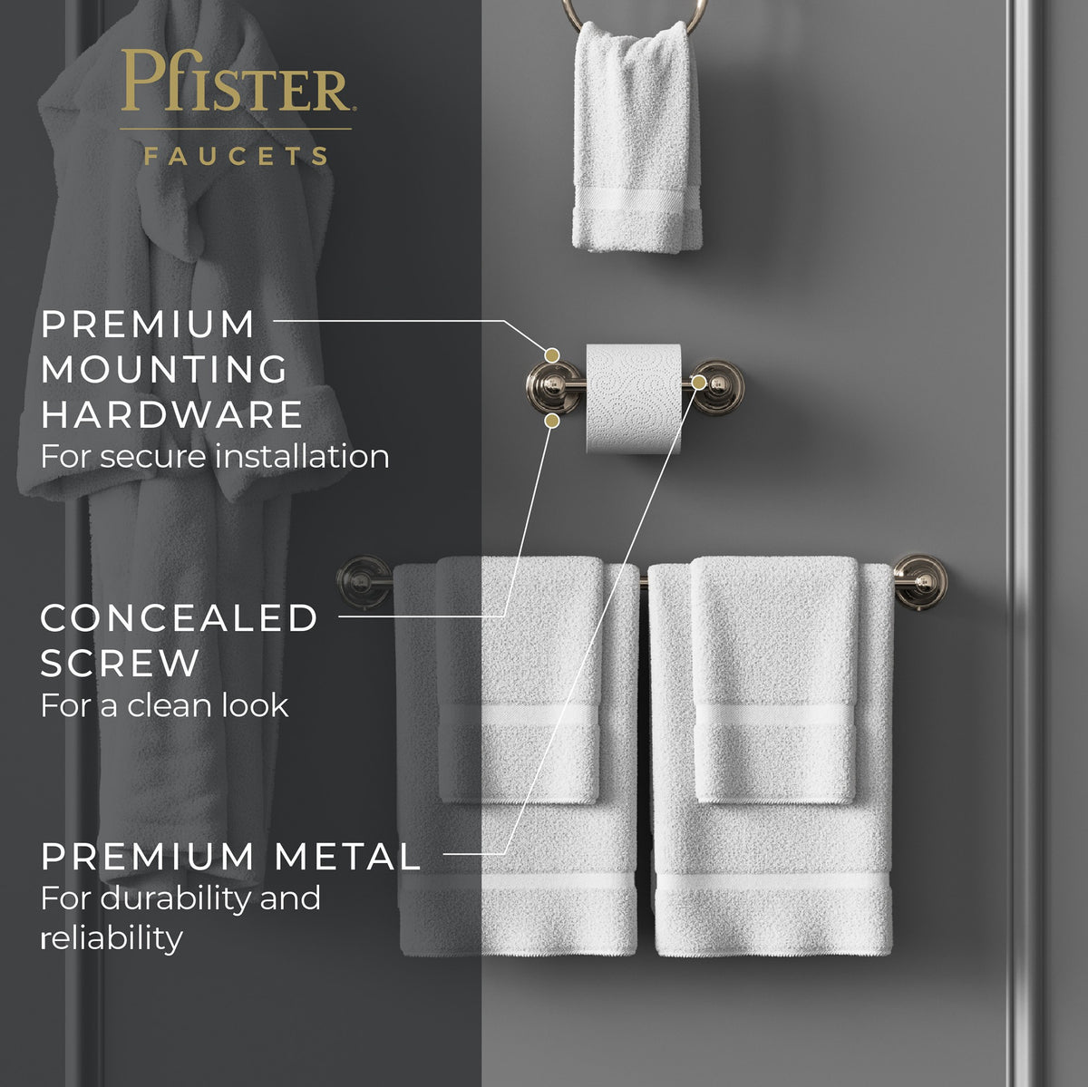 Pfister BPH-TB0D Polished Nickel - detail 3