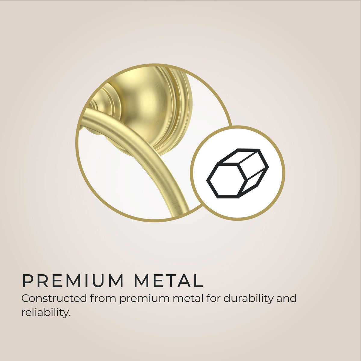 Pfister Tisbury Towel Ring in Brushed Gold - view 2