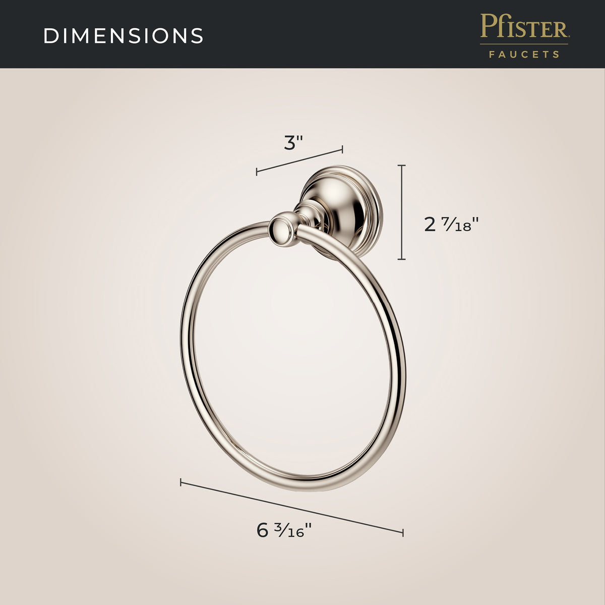 Pfister BRB-TB0D Polished Nickel - detail 2