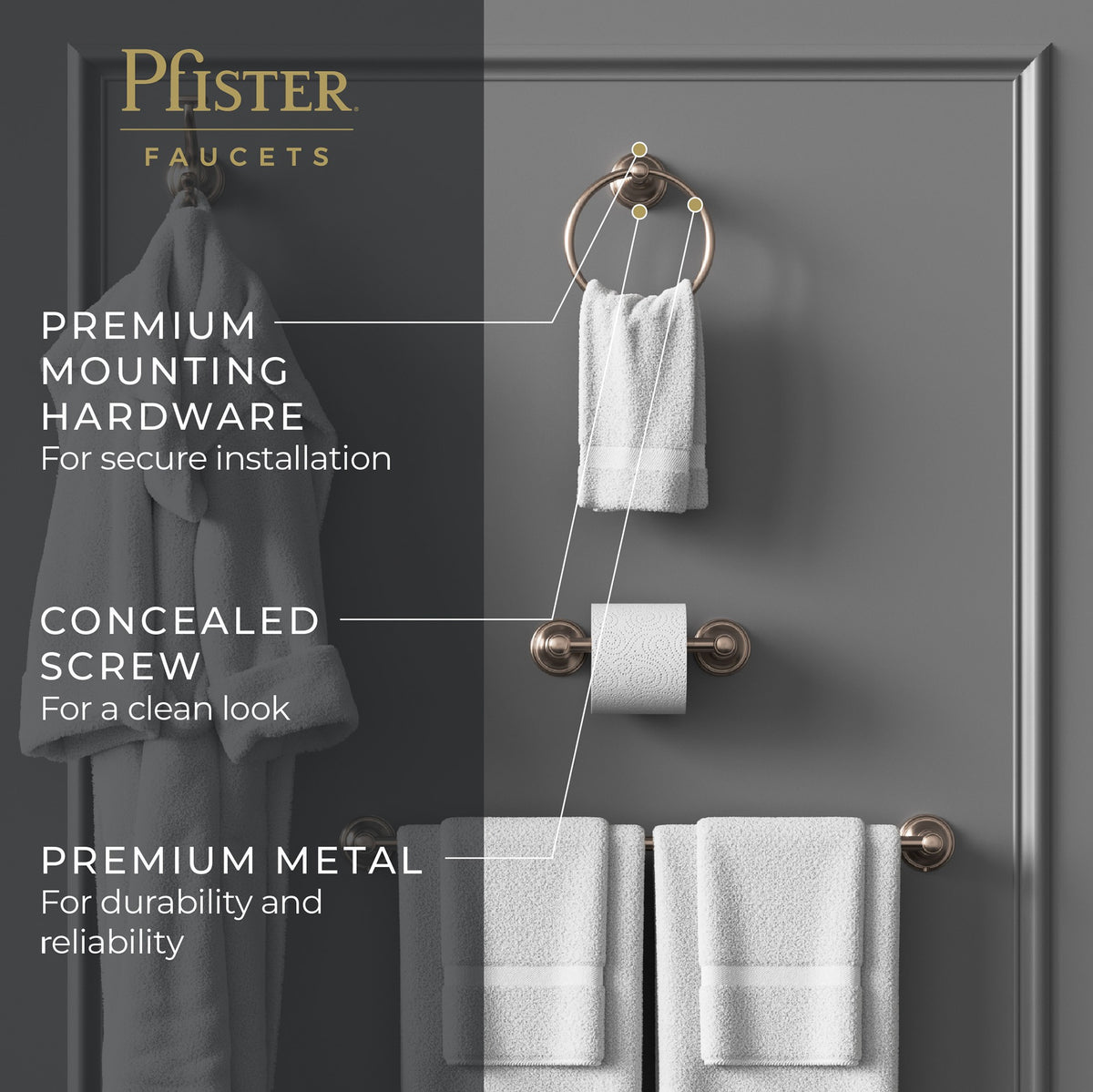 Pfister BRB-TB0K Brushed Nickel - detail 1
