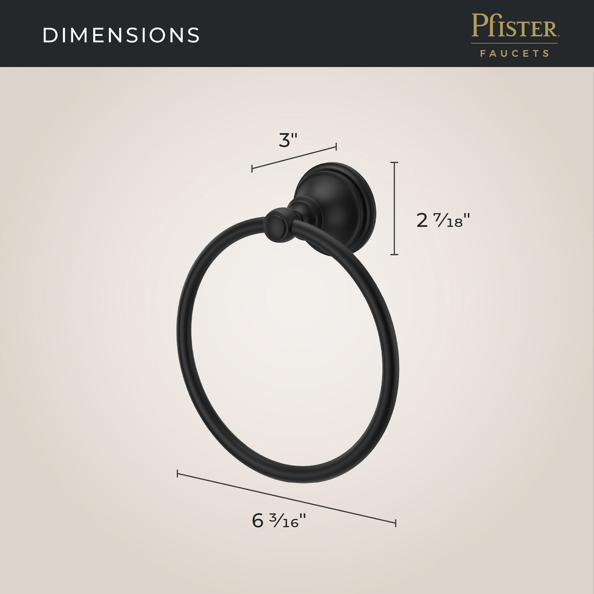 Pfister BRB-TB0SDB Spot Defense Matte Black - detail 3