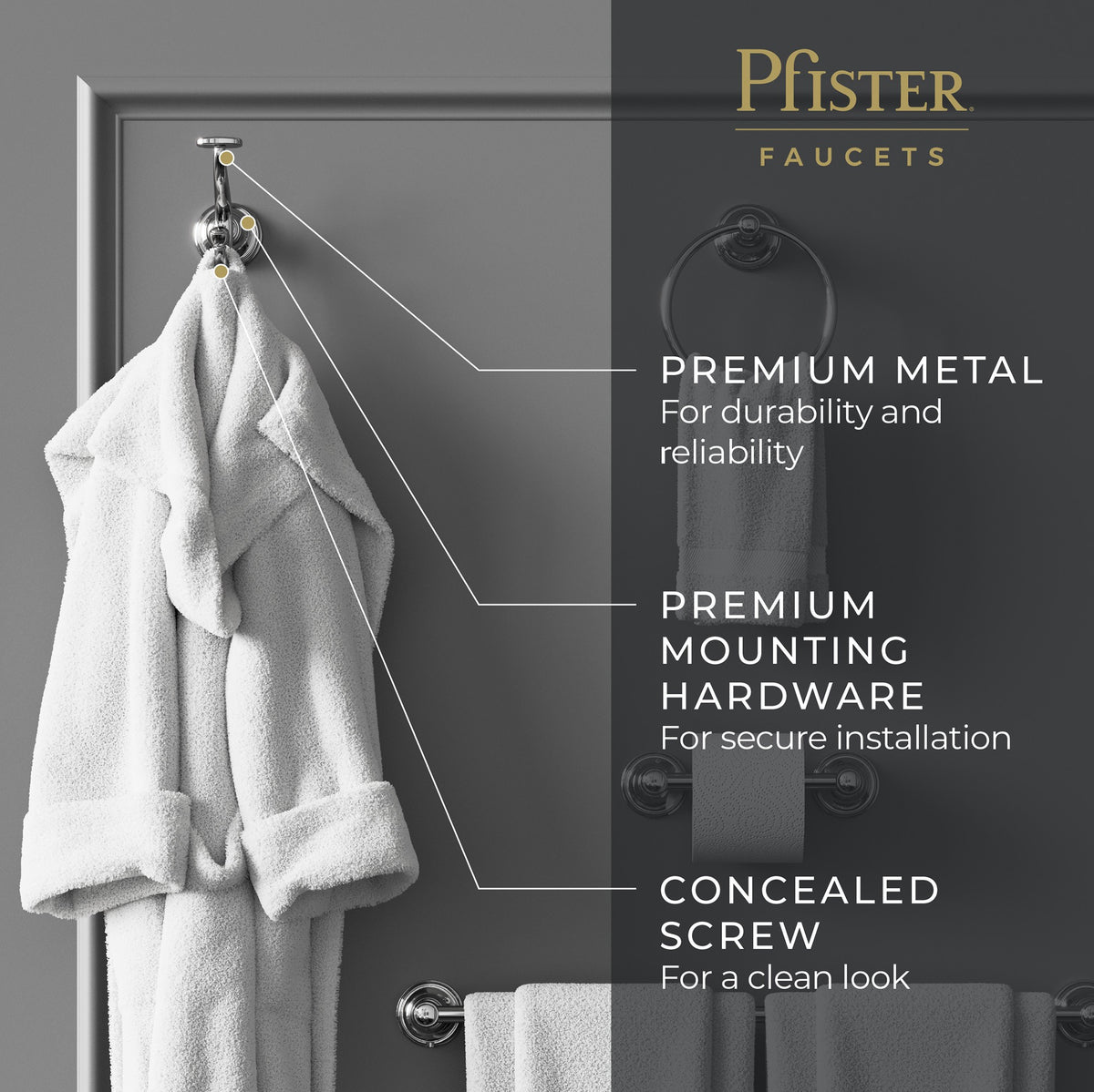 Pfister BRH-TB0C Polished Chrome - detail 2
