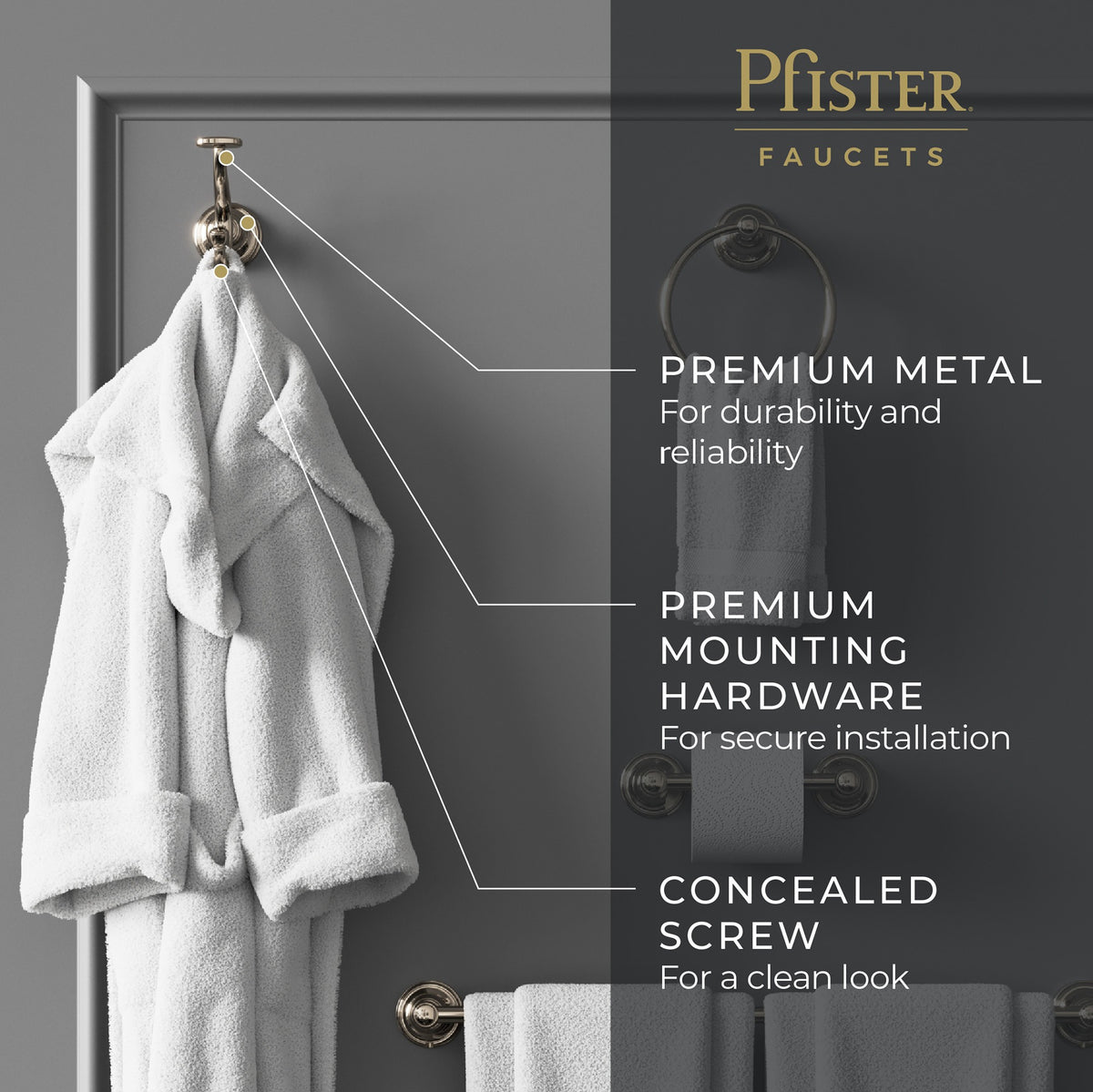Pfister BRH-TB0D Polished Nickel - detail 3