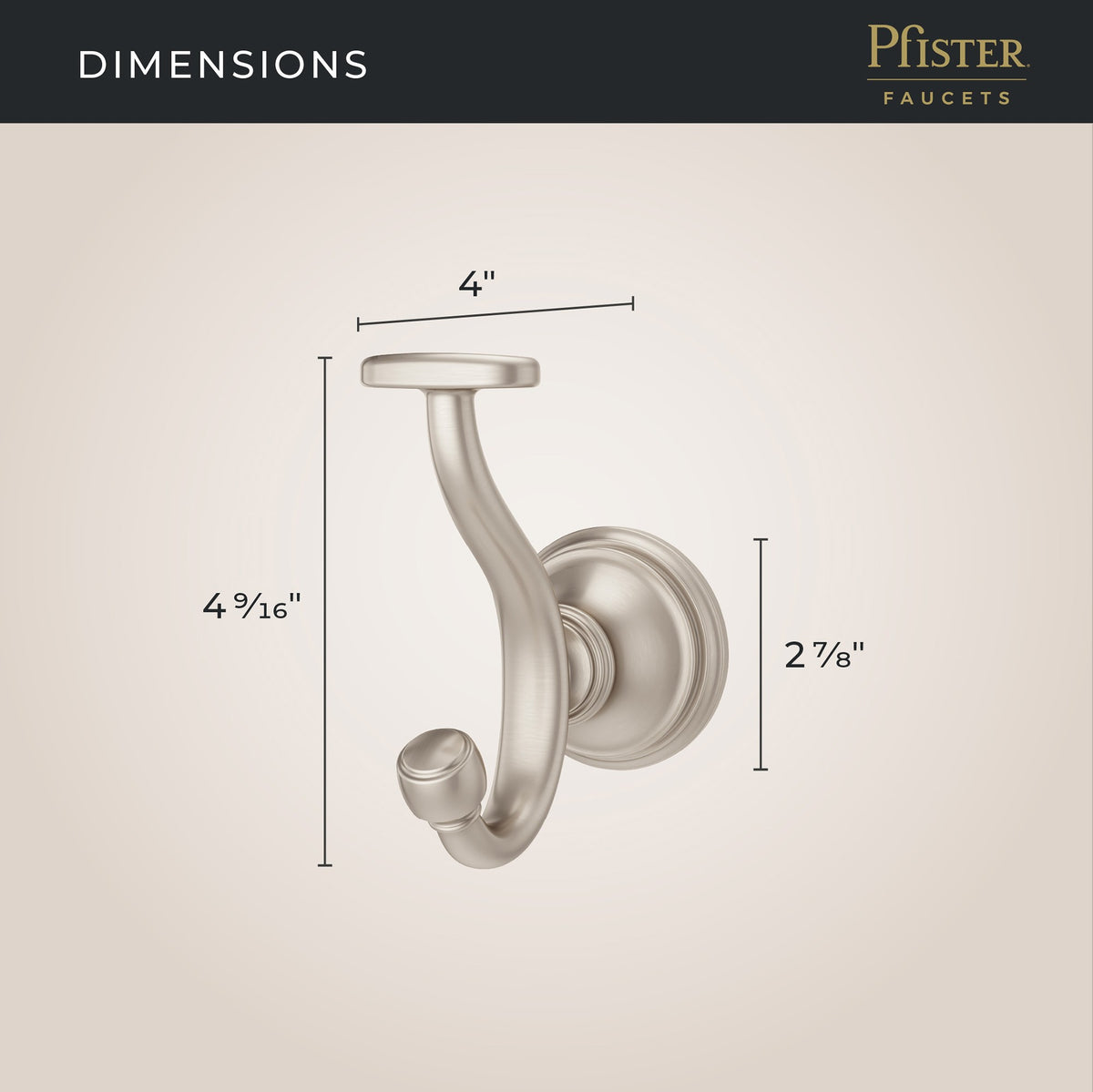 Pfister BRH-TB0K Brushed Nickel - detail 1