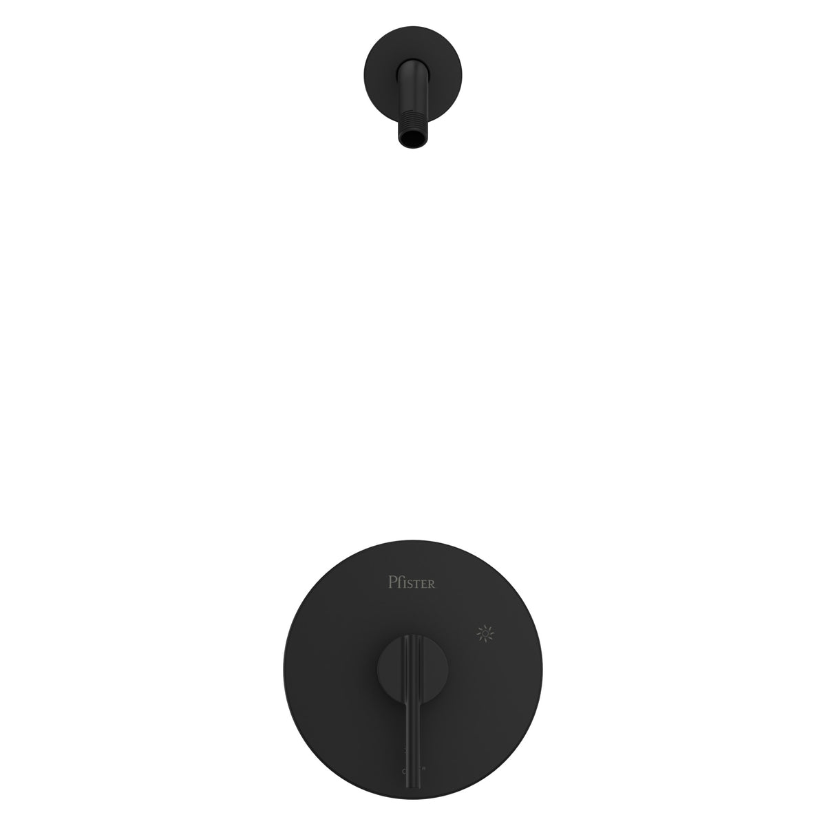 Pfister Brislin Trim Less Showerhead in Matte Black - view 5