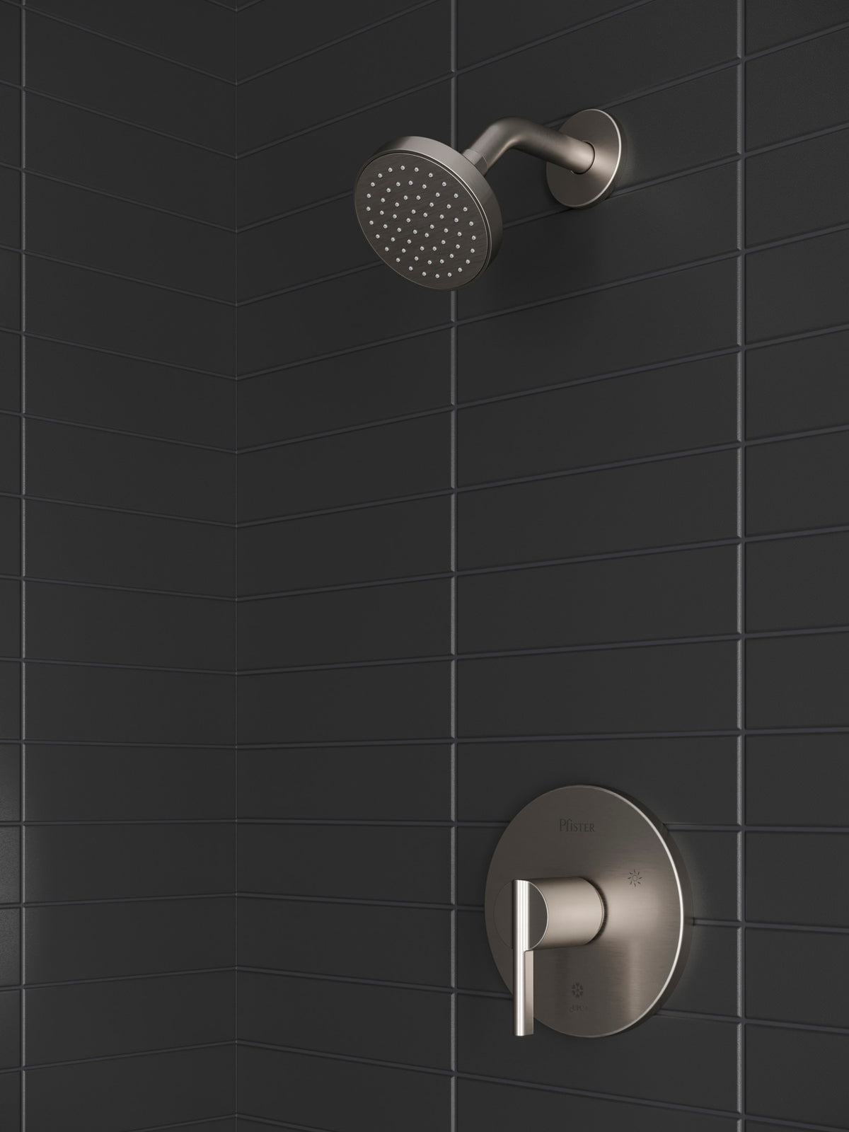 Pfister Brislin Trim Less Showerhead in Brushed Nickel - view 6