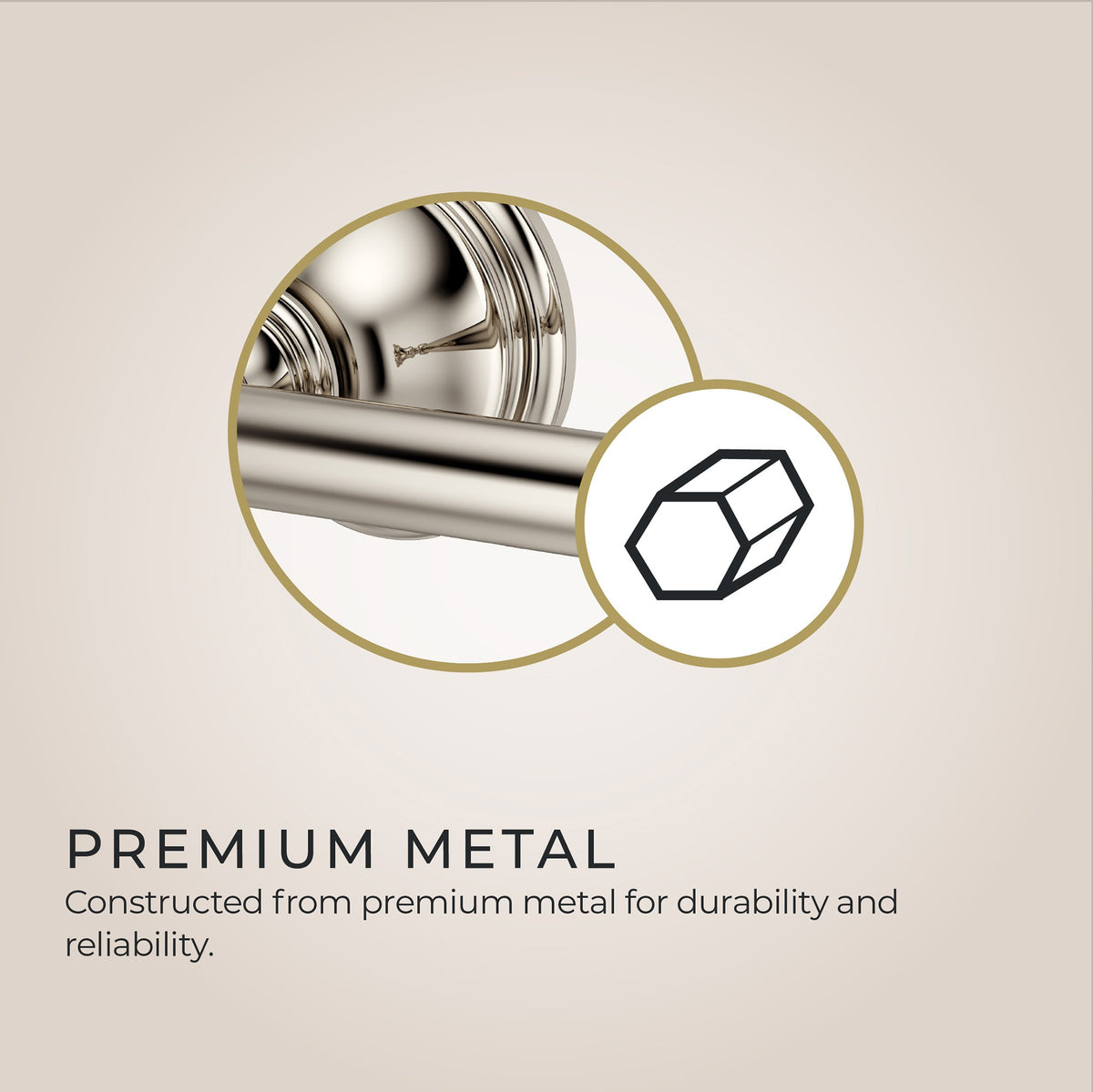Pfister Tisbury 24" Towel Bar in Polished Nickel - view 3
