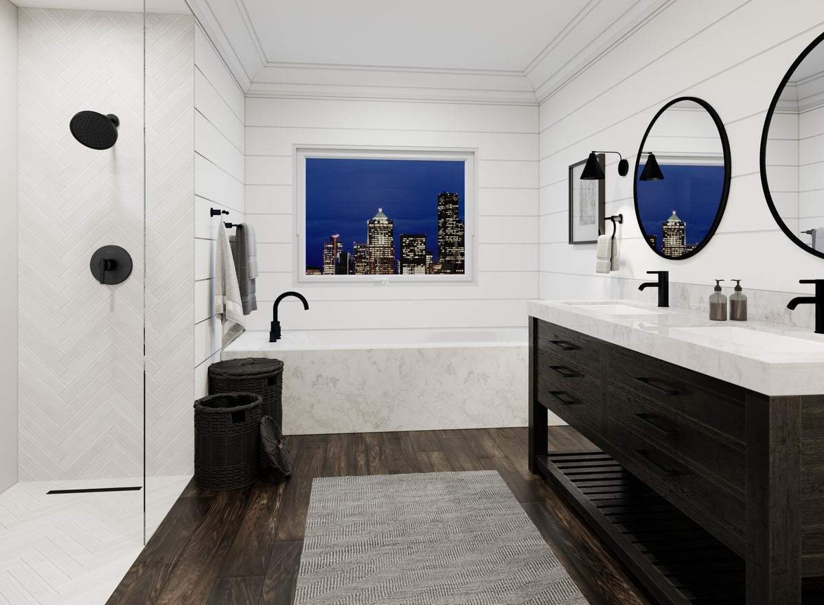 Pfister LG42-NBP0 Matte Black - room scene 1
