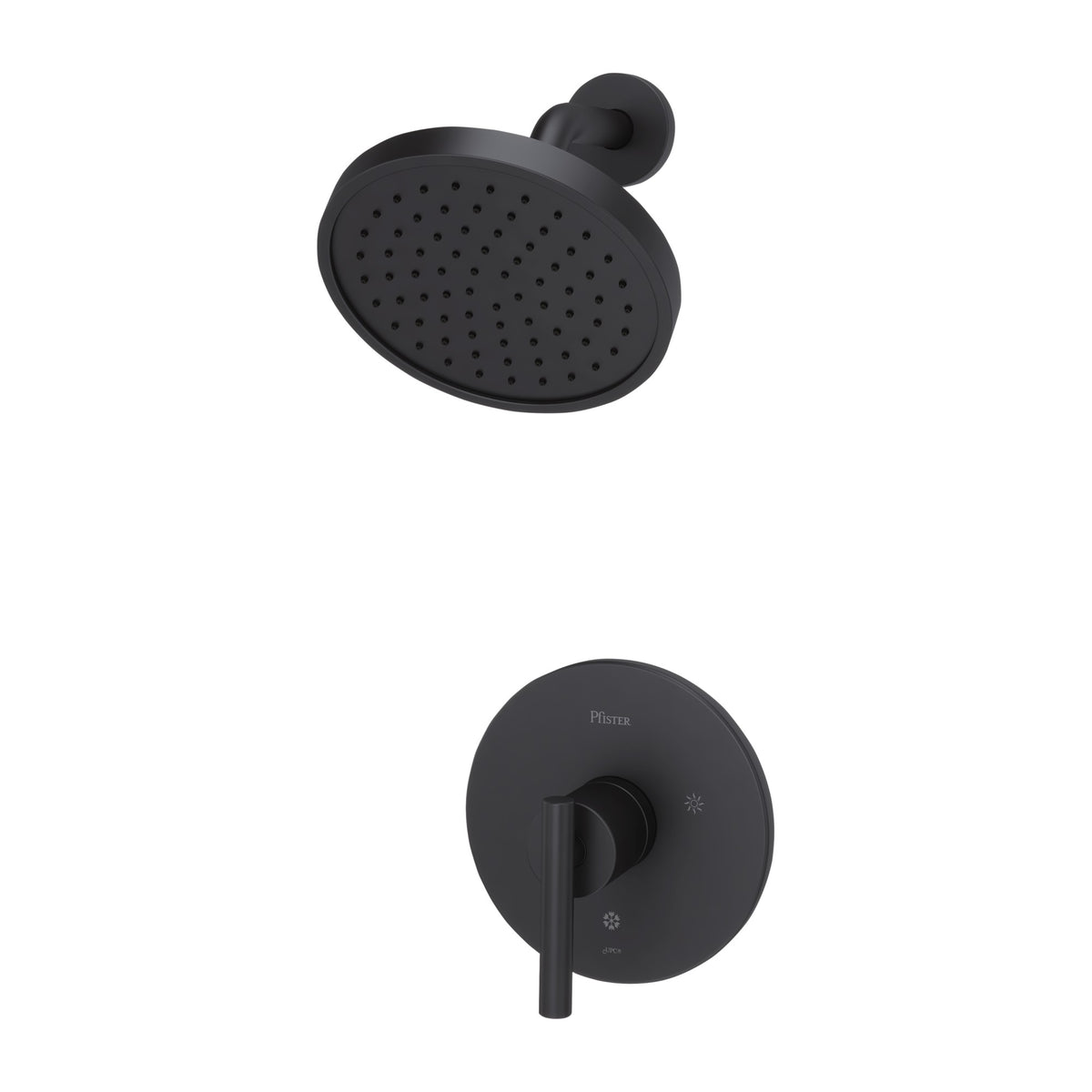 Pfister Contempra 1-Handle Shower Only Trim Kit in Matte Black