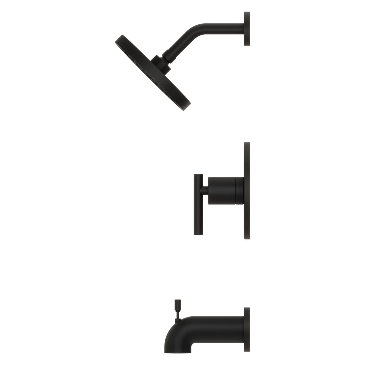 Pfister Contempra 1-Handle Tub & Shower Trim Kit in Matte Black - view 3