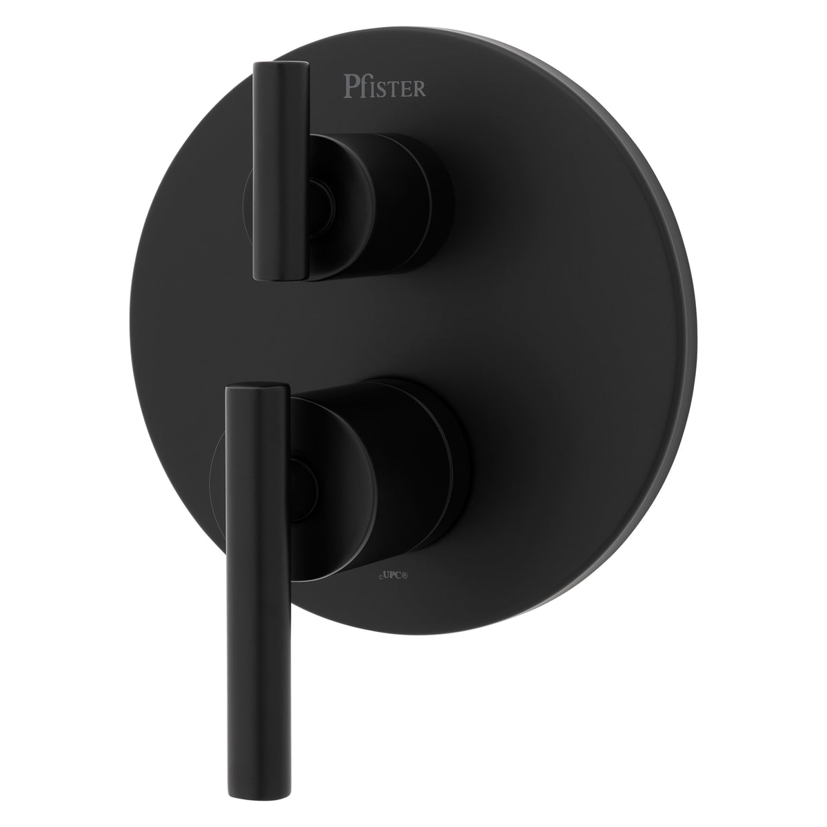 Pfister Contempra Stacked Diverter Trim Kit in Matte Black