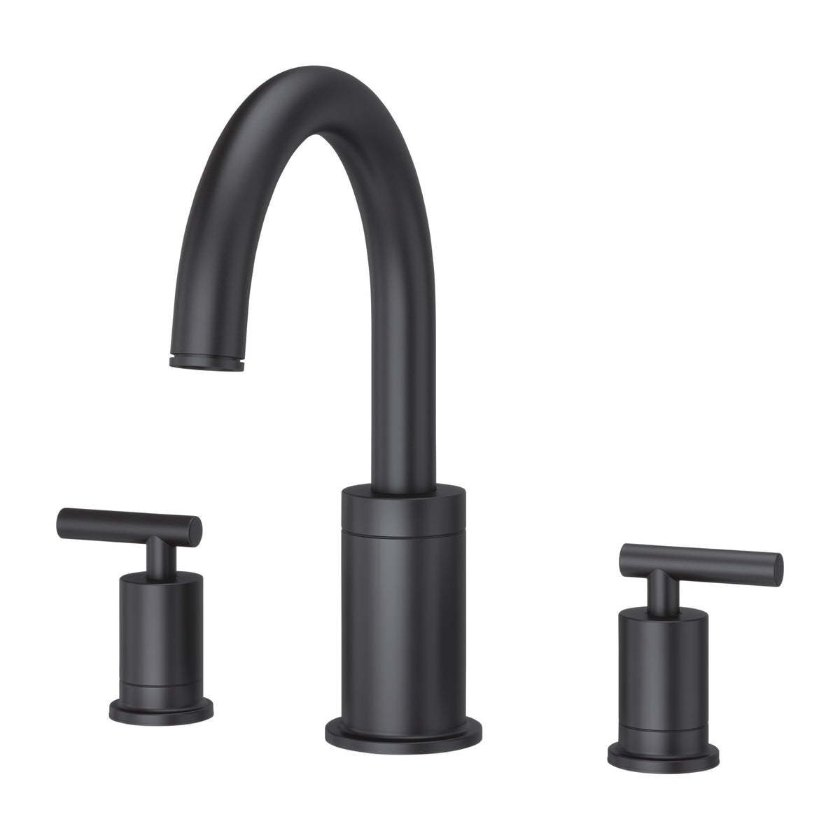 Pfister Contempra 2-Handle Roman Tub Trim Kit in Matte Black