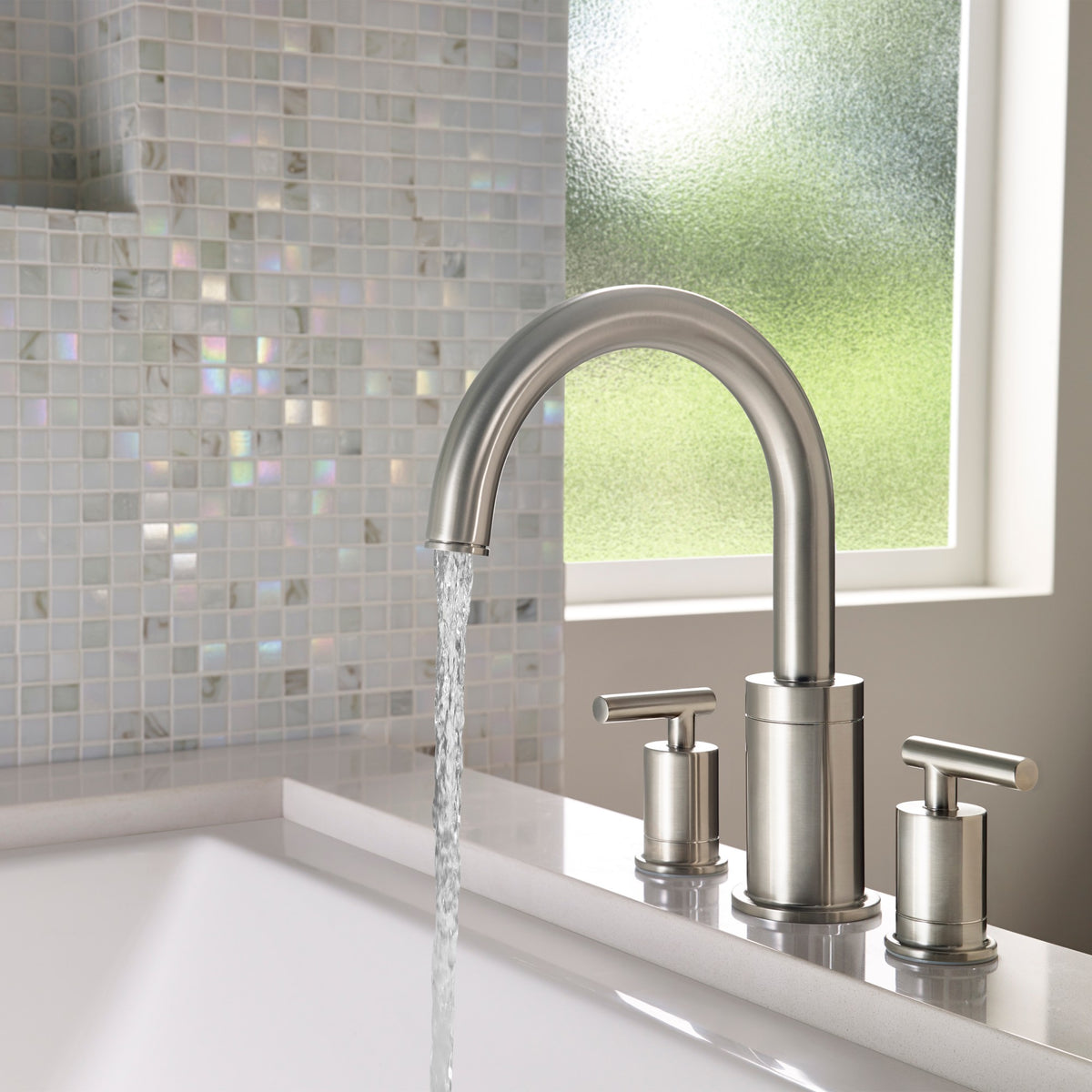Pfister Contempra 2-Handle Roman Tub Trim Kit in Brushed Nickel - view 3