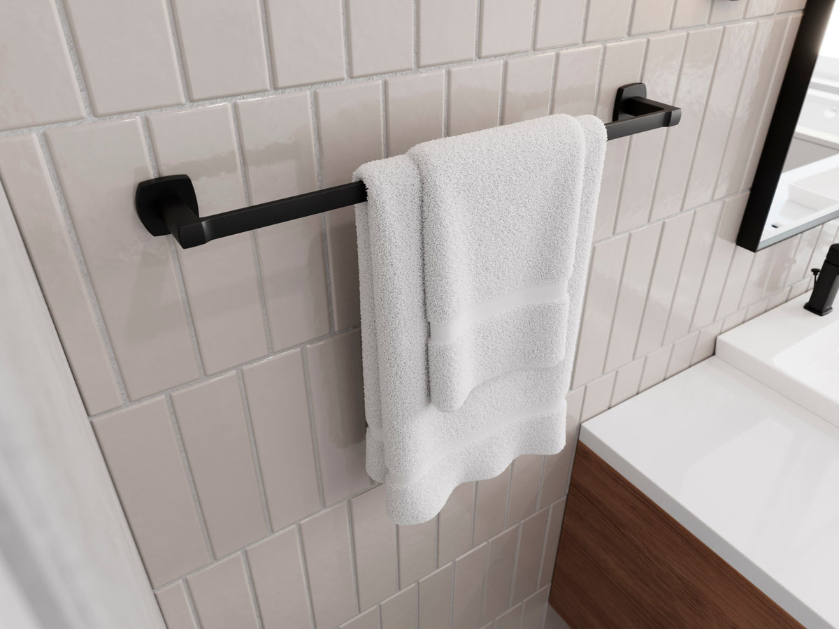 Pfister Deckard 24" Towel Bar in Matte Black - view 6