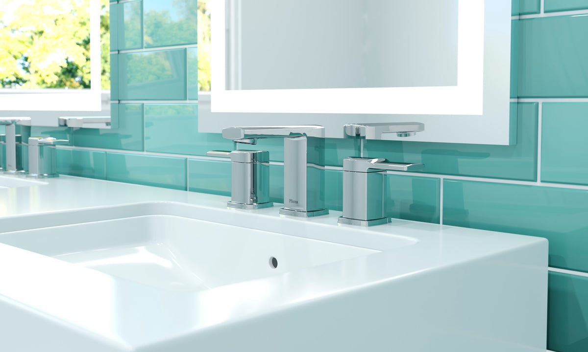 Pfister Deckard 2-Handle 8" Widespread Bathroom Faucet in Polished Chrome - view 6