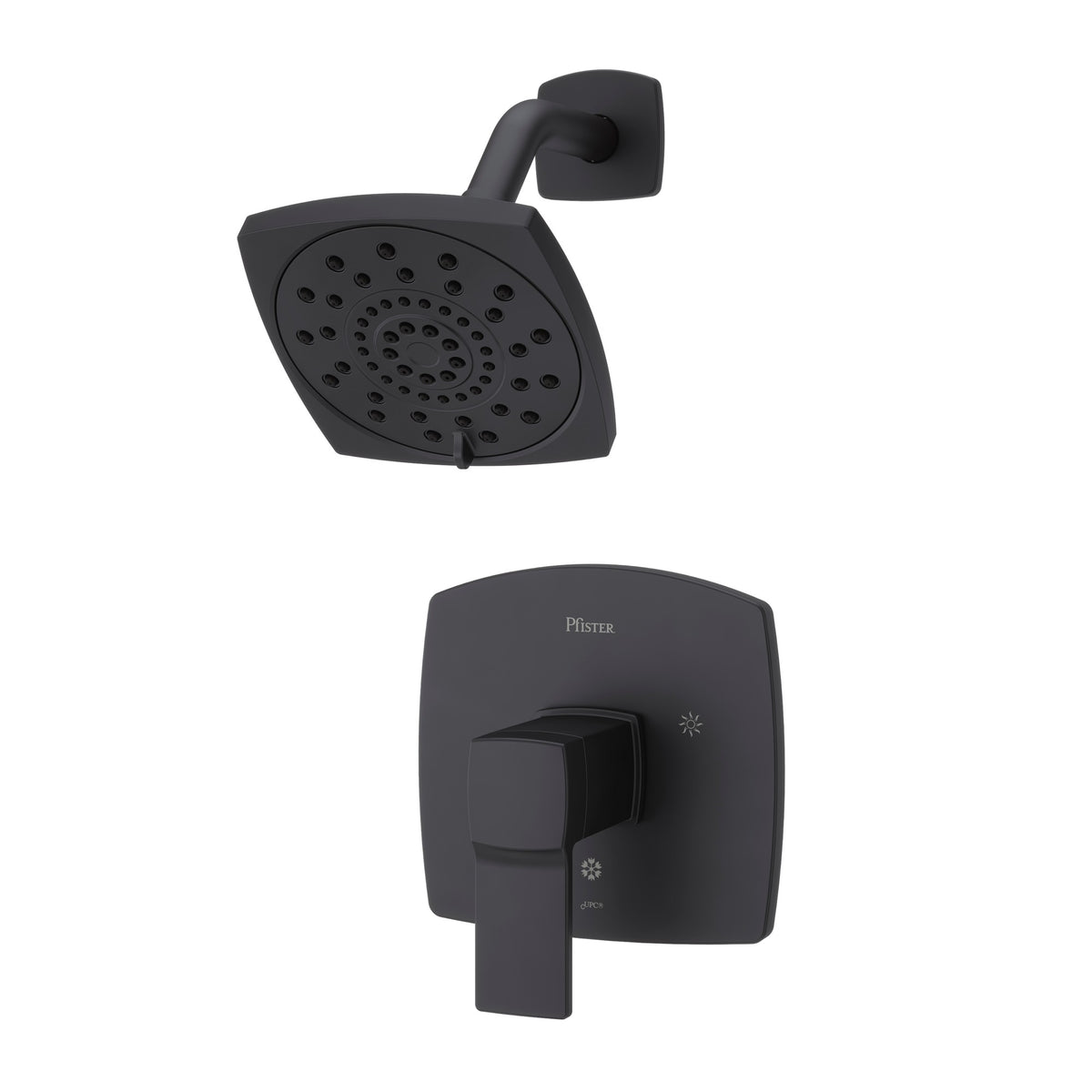 Pfister Deckard 1-Handle Shower Only Trim Kit in Matte Black