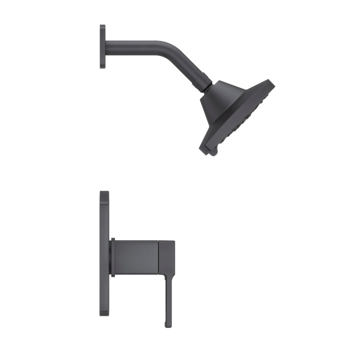 Pfister Deckard 1-Handle Shower Only Trim Kit in Matte Black - view 2