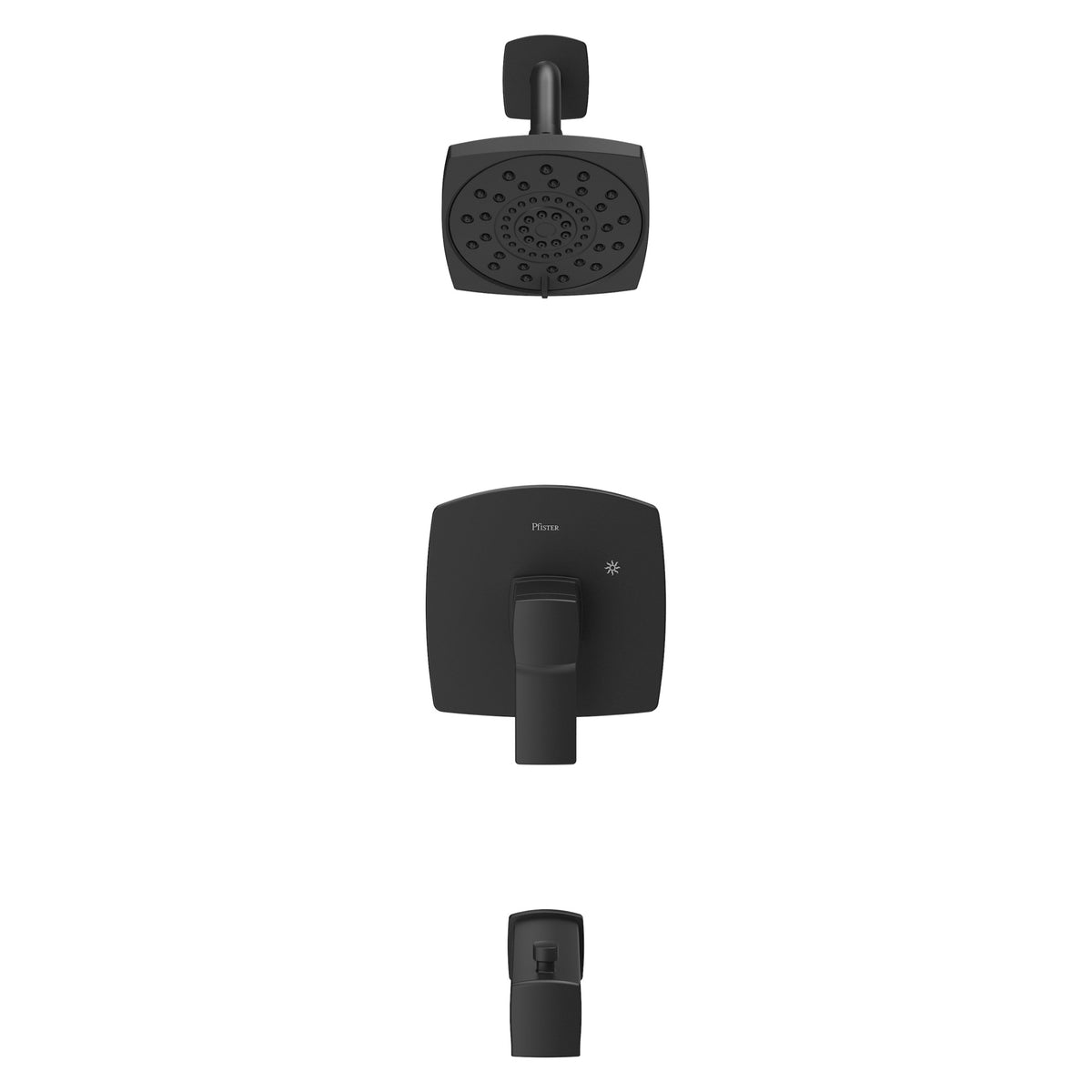 Pfister Deckard 1-Handle Shower Only Trim Kit in Matte Black - view 5