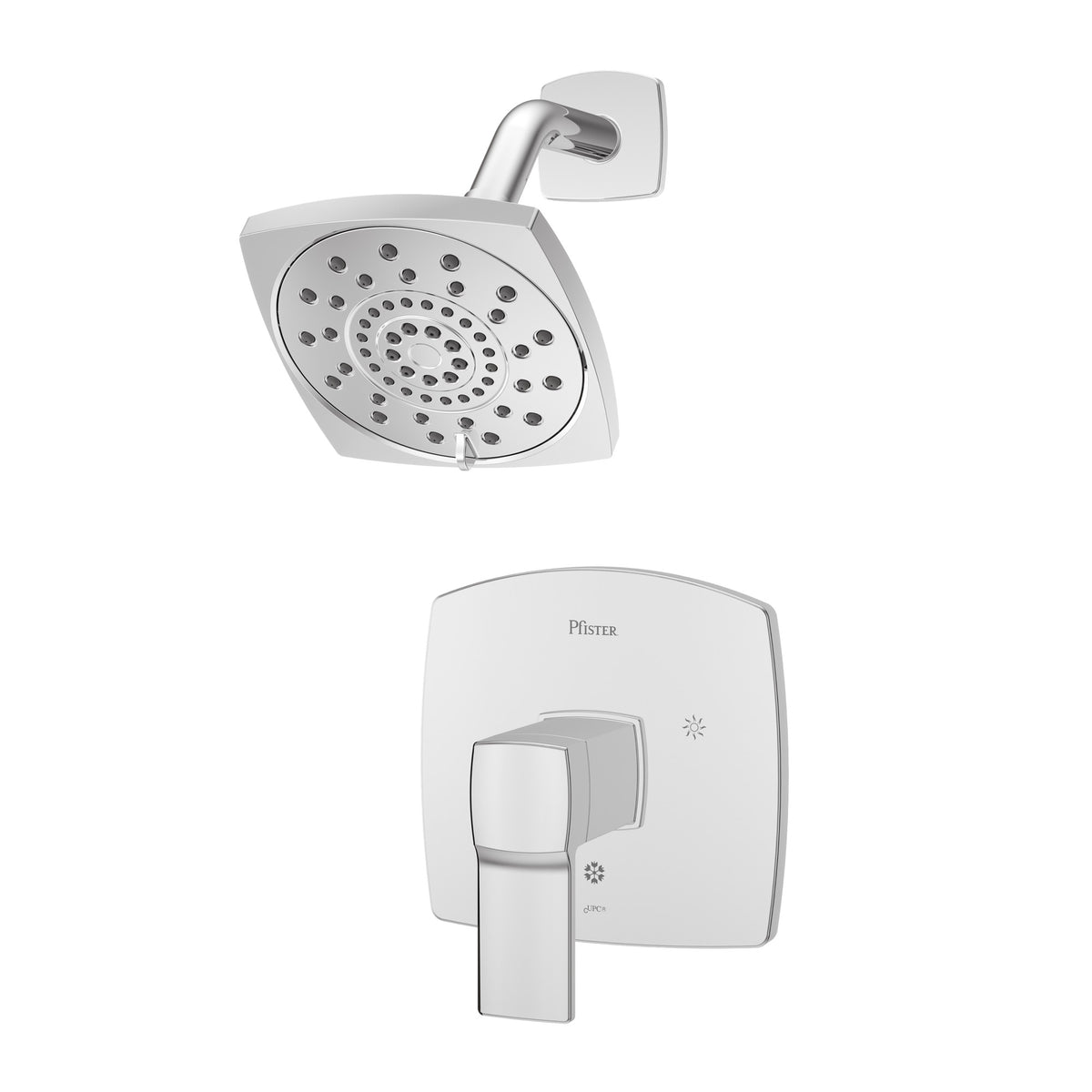 Pfister Deckard 1-Handle Shower Only Trim Kit in Polished Chrome