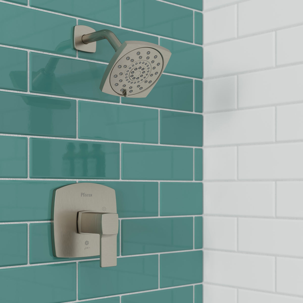 Pfister Deckard 1-Handle Shower Only Trim Kit in Brushed Nickel - view 6
