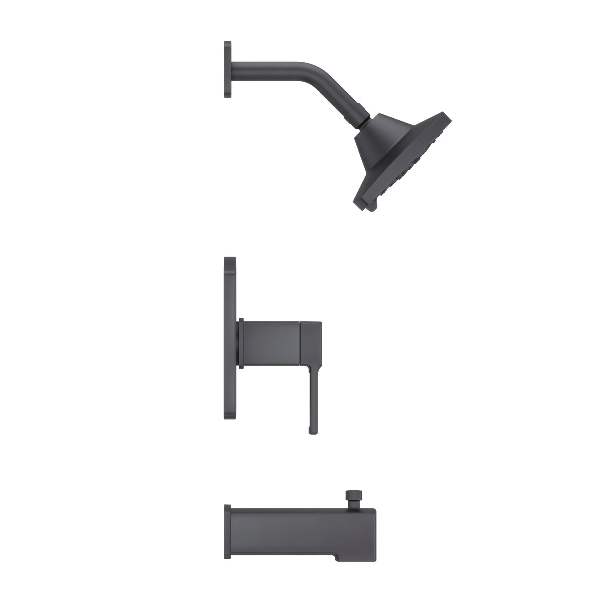 Pfister Deckard 1-Handle Tub & Shower Trim Kit in Matte Black - view 2