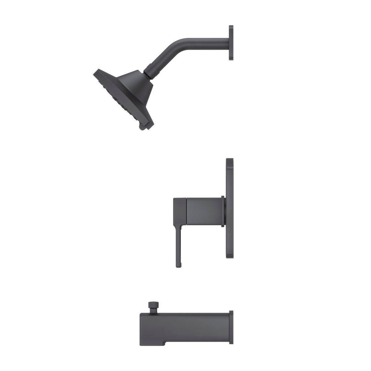 Pfister Deckard 1-Handle Tub & Shower Trim Kit in Matte Black - view 3