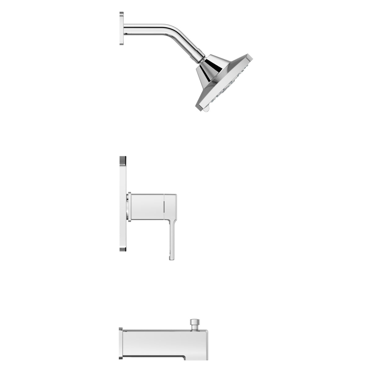 Pfister Deckard 1-Handle Tub & Shower Trim Kit in Polished Chrome - view 2