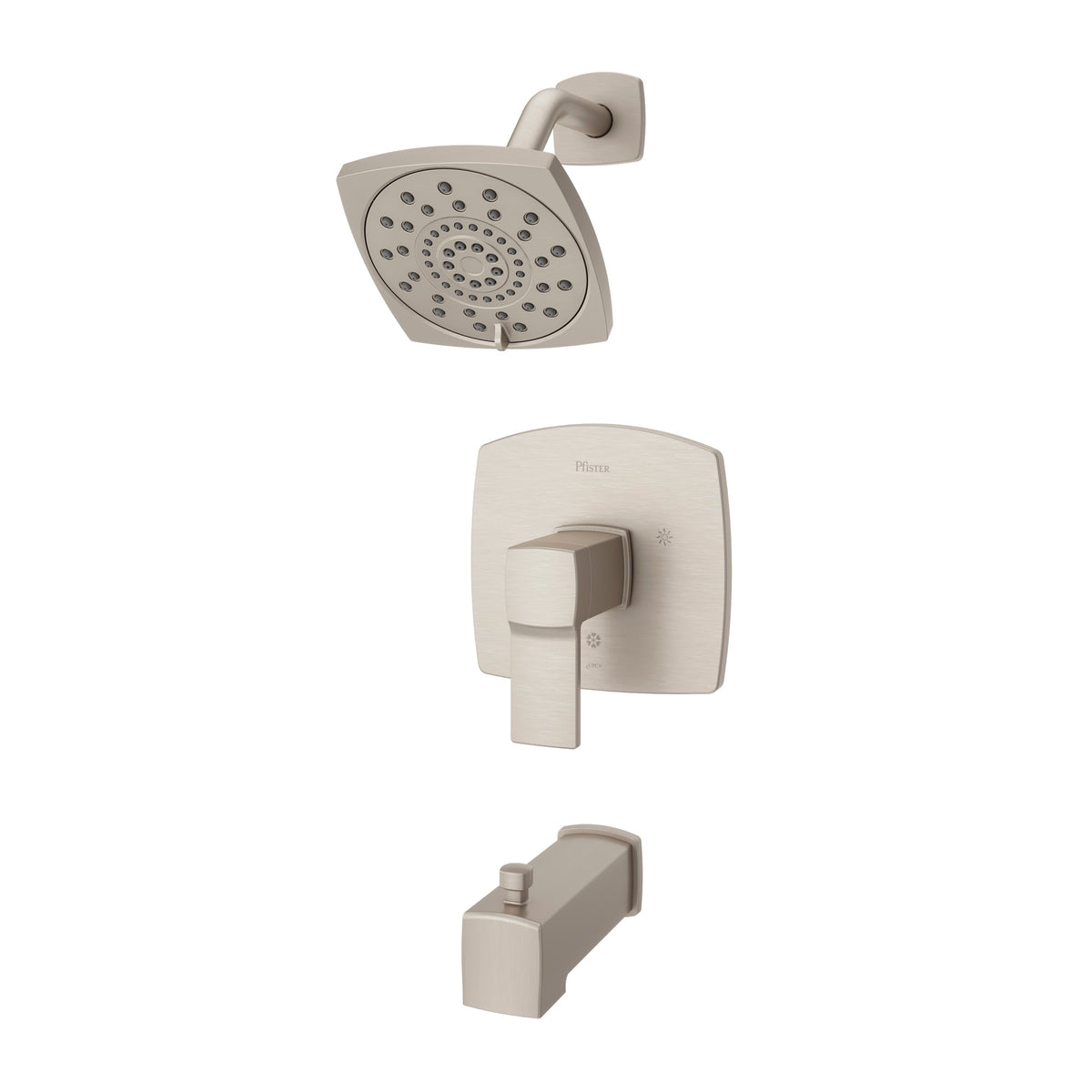Pfister Deckard 1-Handle Tub & Shower Trim Kit in Brushed Nickel