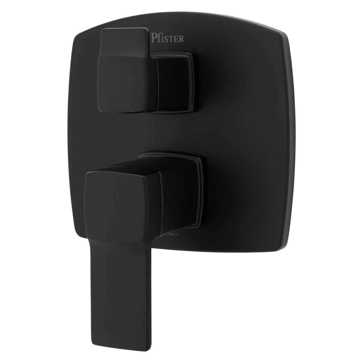 Pfister Deckard Stacked Diverter Trim Kit in Matte Black