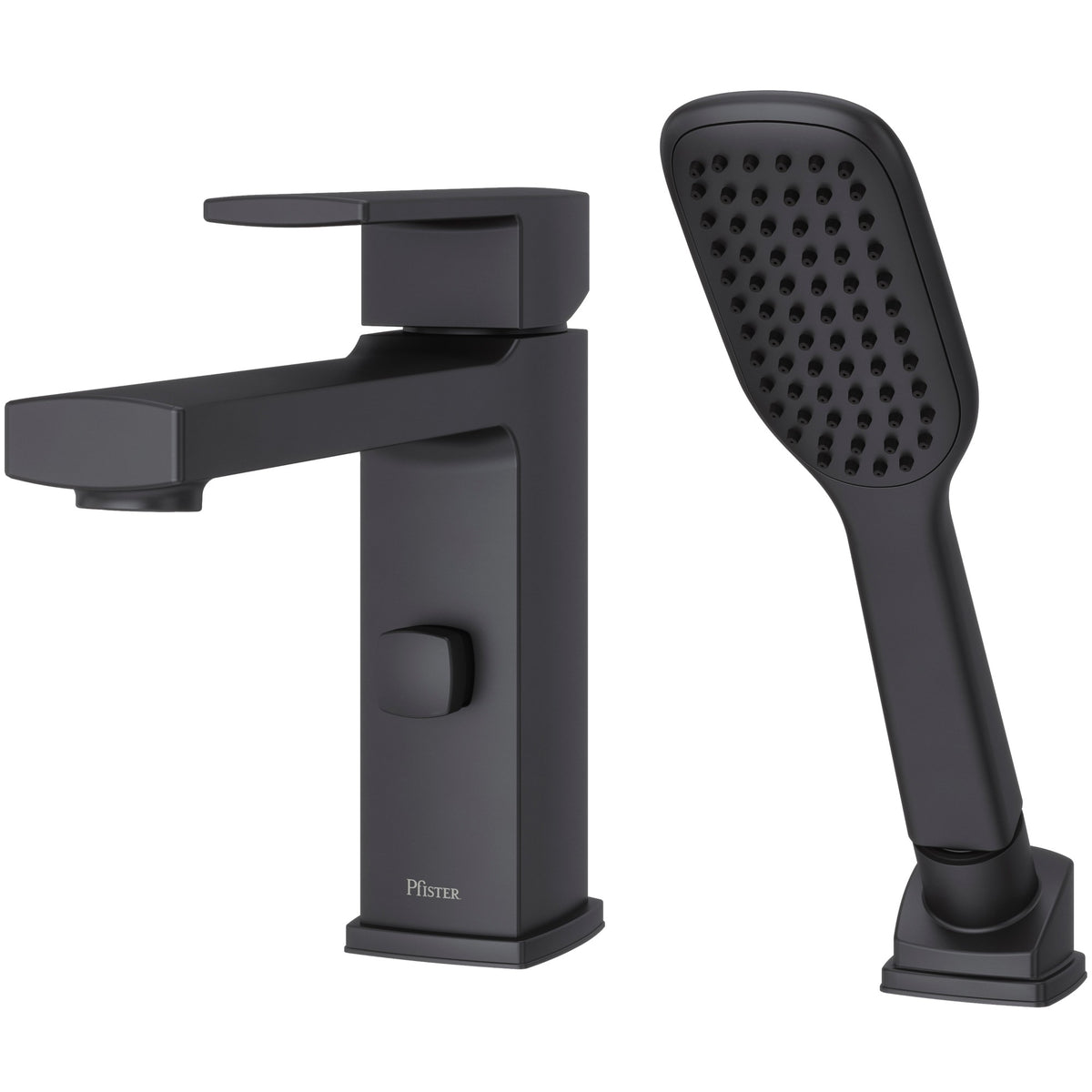 Pfister Deckard 1-Handle Roman Tub in Matte Black