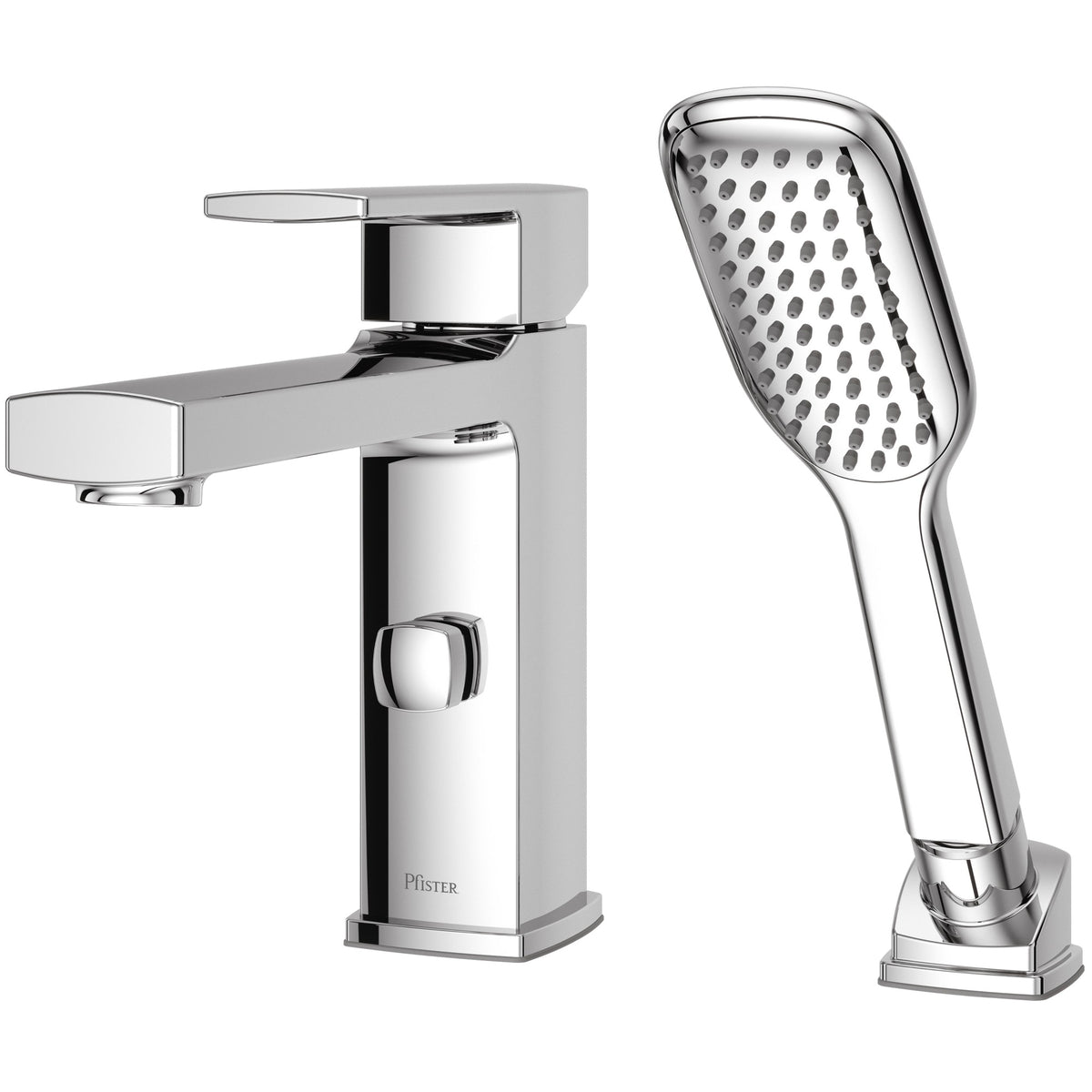 Pfister Deckard 1-Handle Roman Tub in Polished Chrome