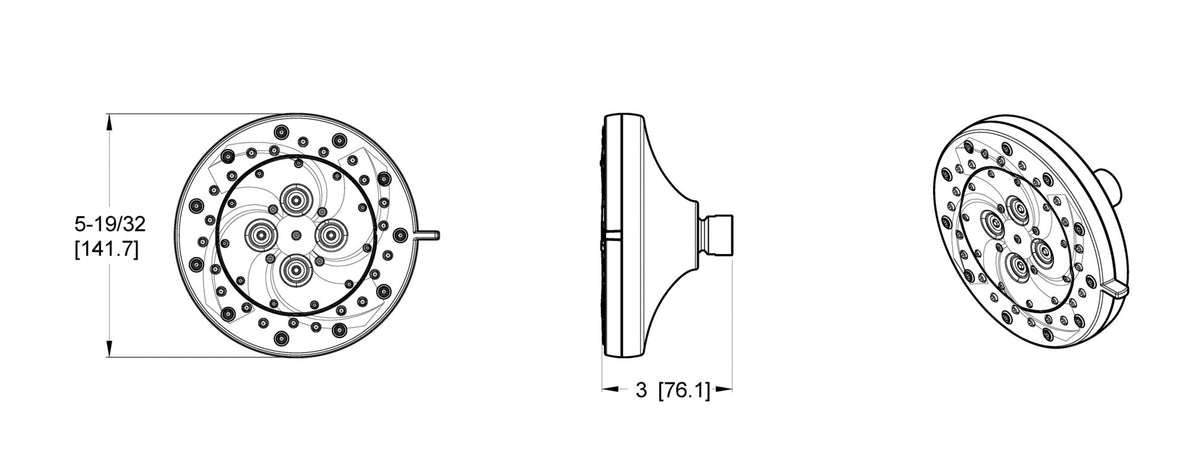 Pfister 015-WS2-THCC - dimensions