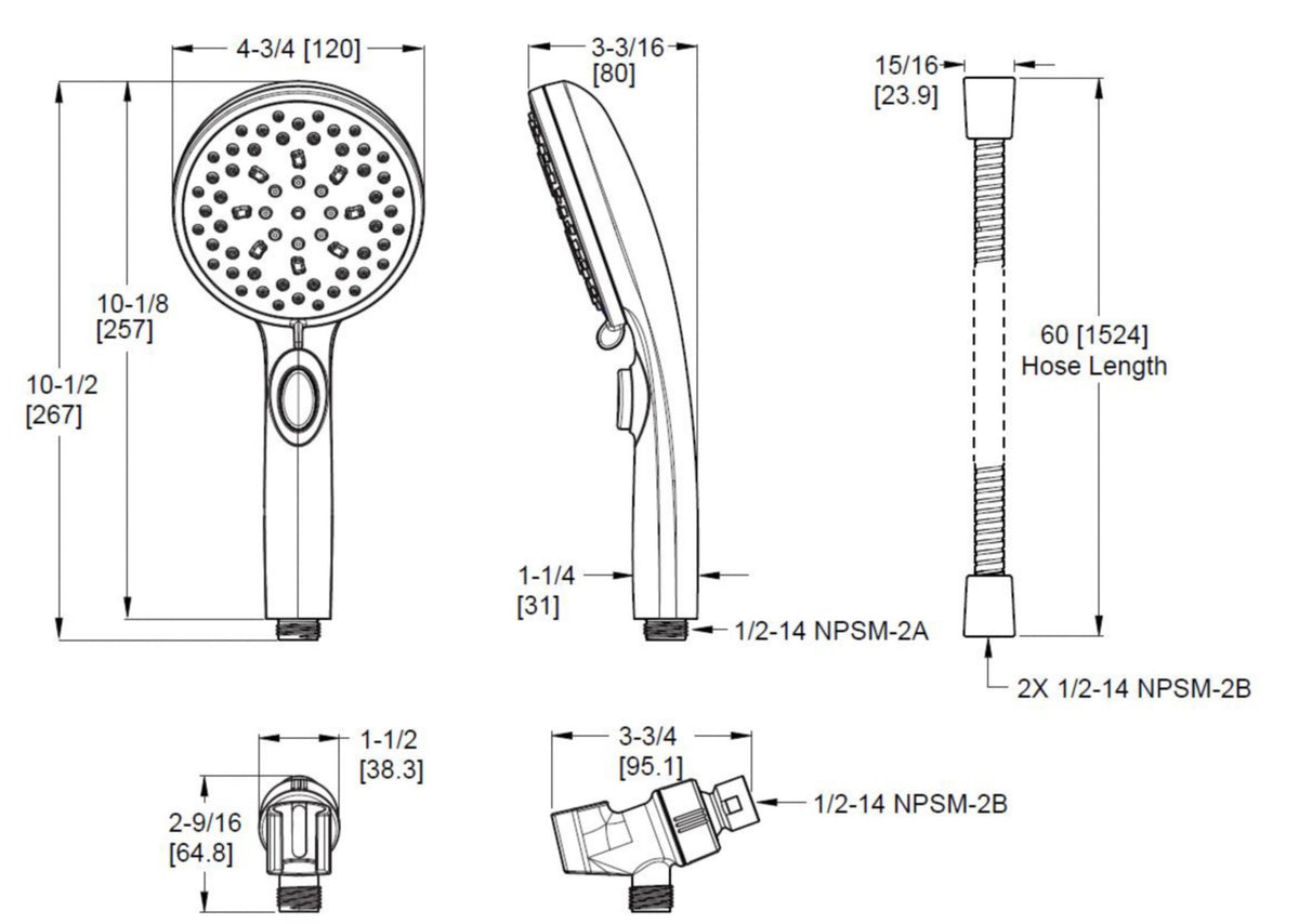 Pfister 016-HF01 - dimensions