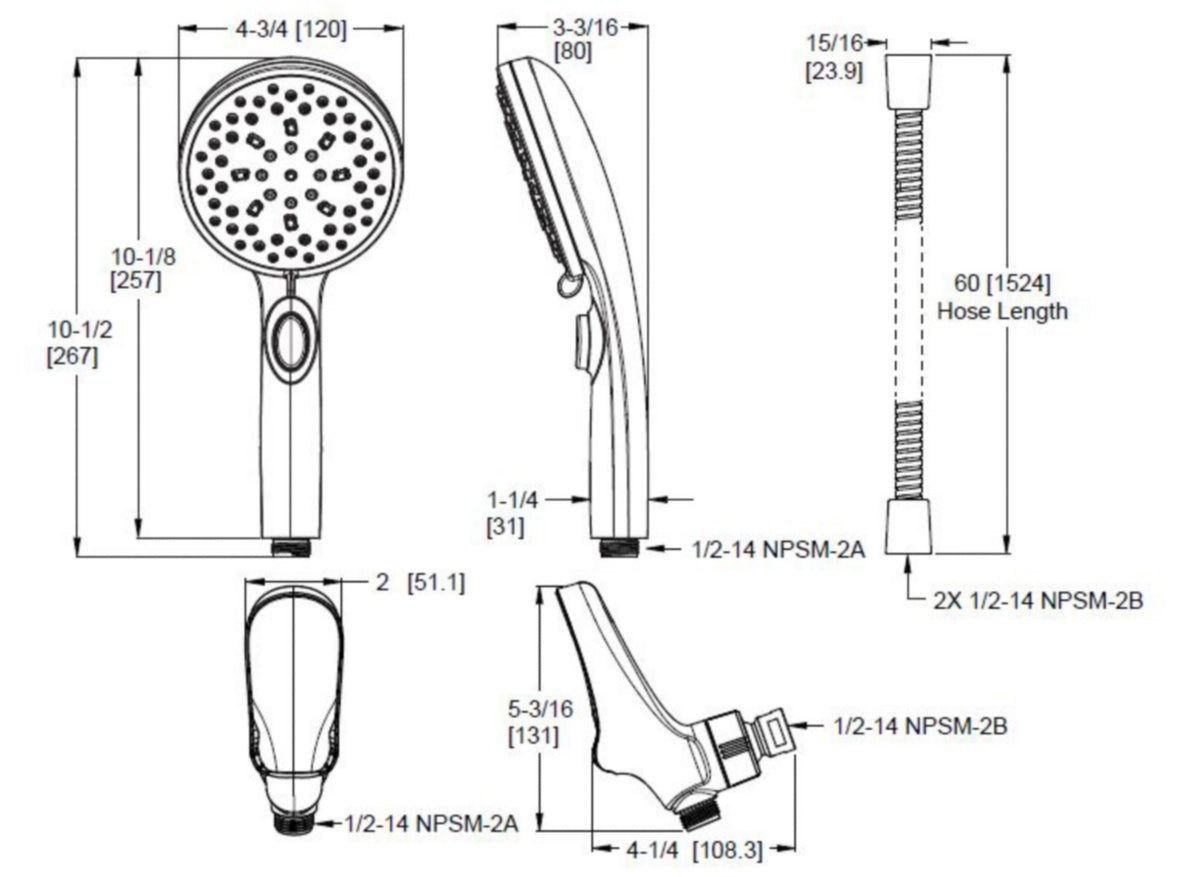 Pfister 016-HFM01 - dimensions