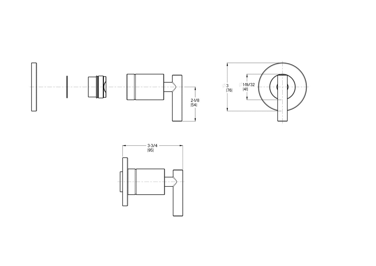 Pfister 016-NC1 - dimensions