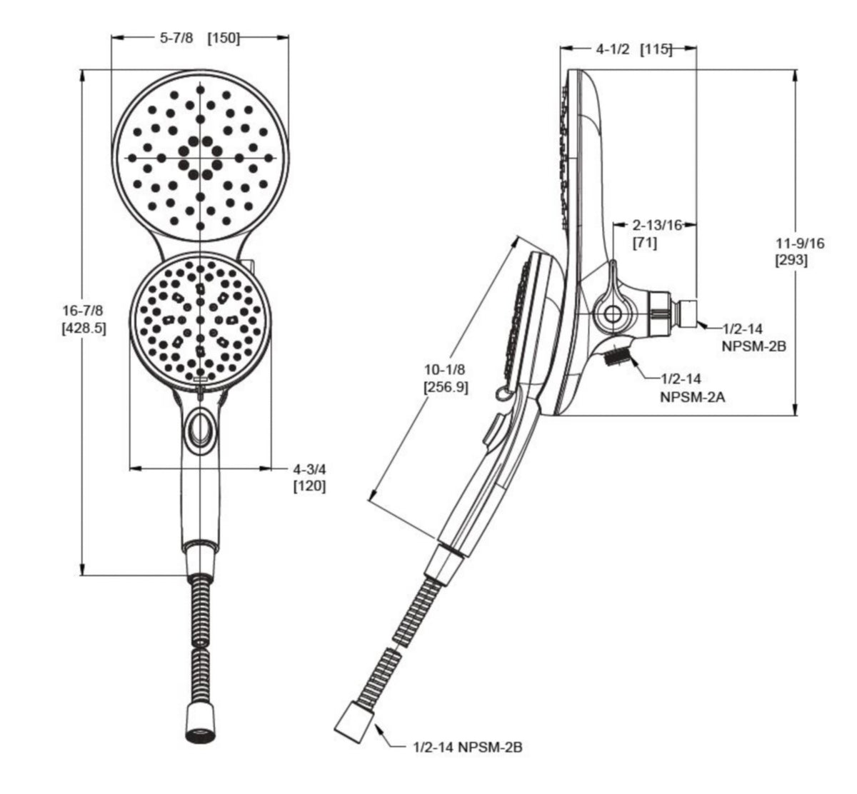 Pfister 020-HFM01 - dimensions