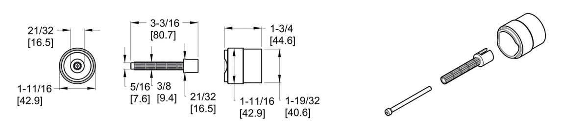Pfister 970-0830 - dimensions