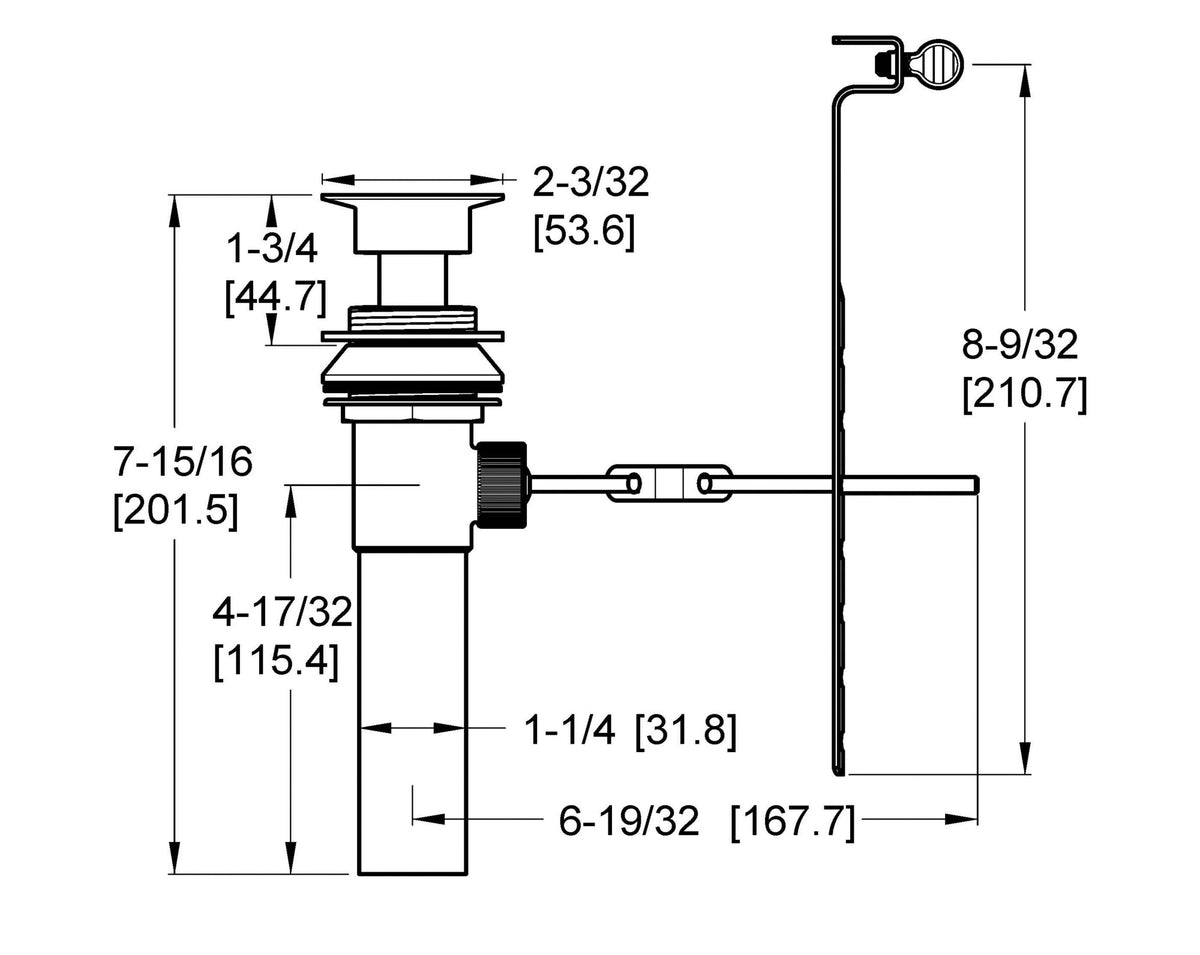 Pfister 972-022A - dimensions