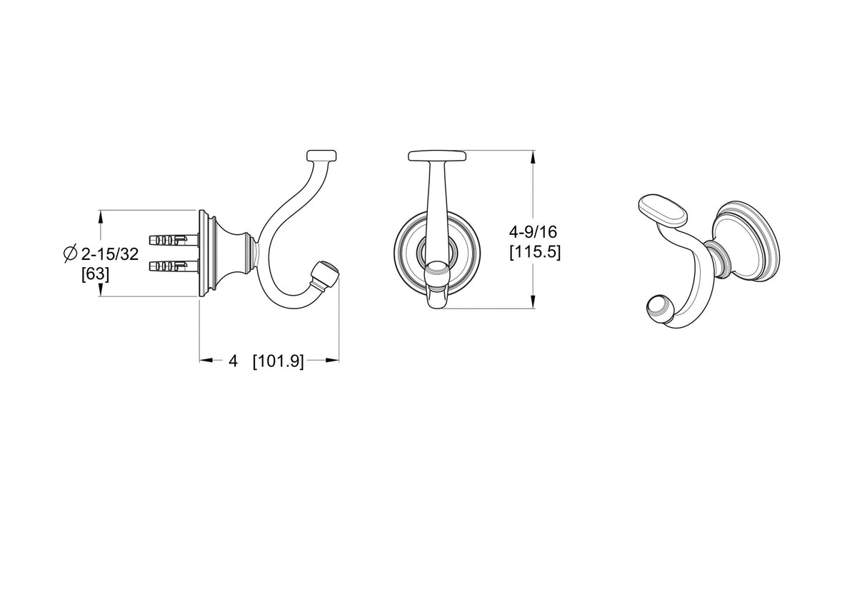 Pfister BRH-TB0 - dimensions
