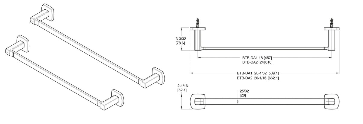 Pfister BTB-DA1 - dimensions