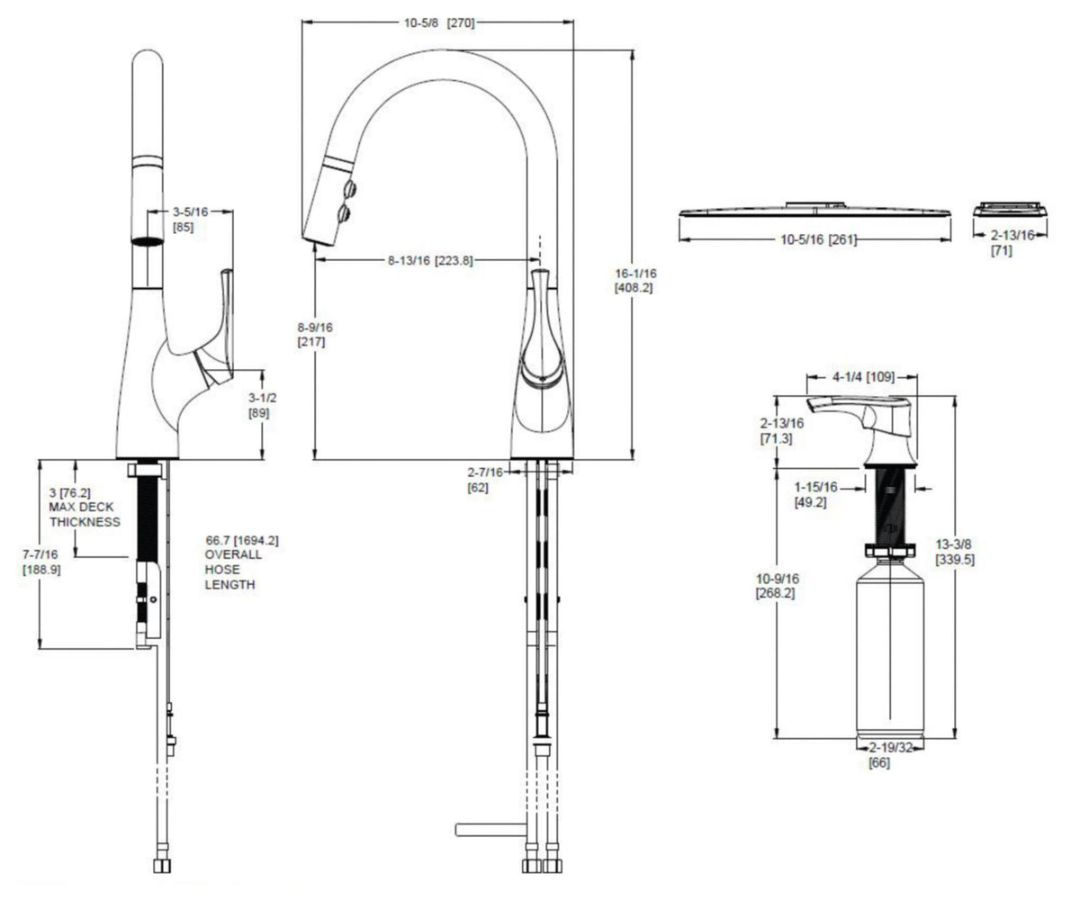 Pfister F-529-7ARVB - dimensions