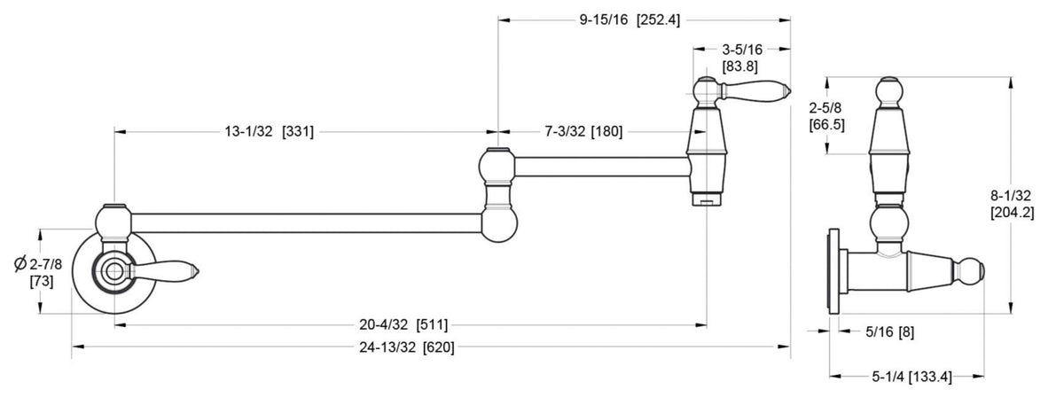 Pfister GT533-TD - dimensions