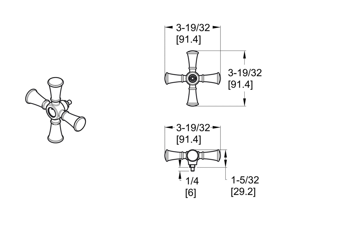 Pfister HHL-016TB - dimensions