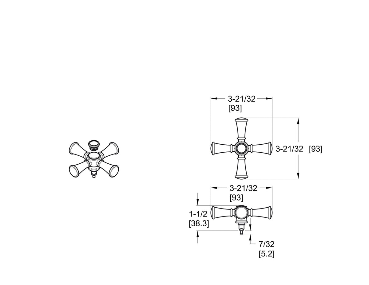 Pfister HHL-089TB - dimensions