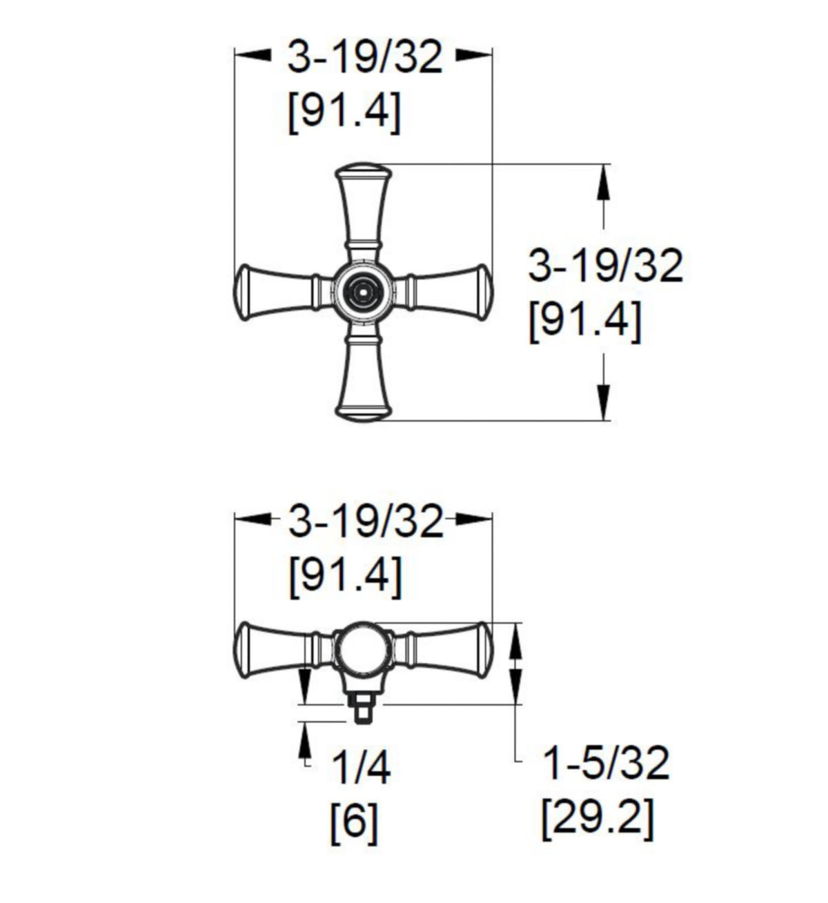 Pfister HHL-G16TB - dimensions