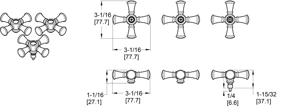 Pfister HHL-LG6-TB - dimensions