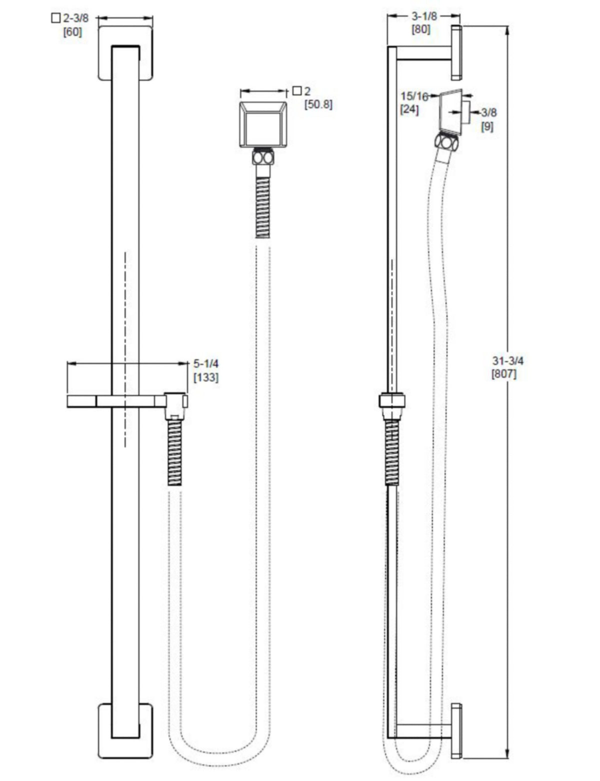 Pfister HSK-41SHW - dimensions