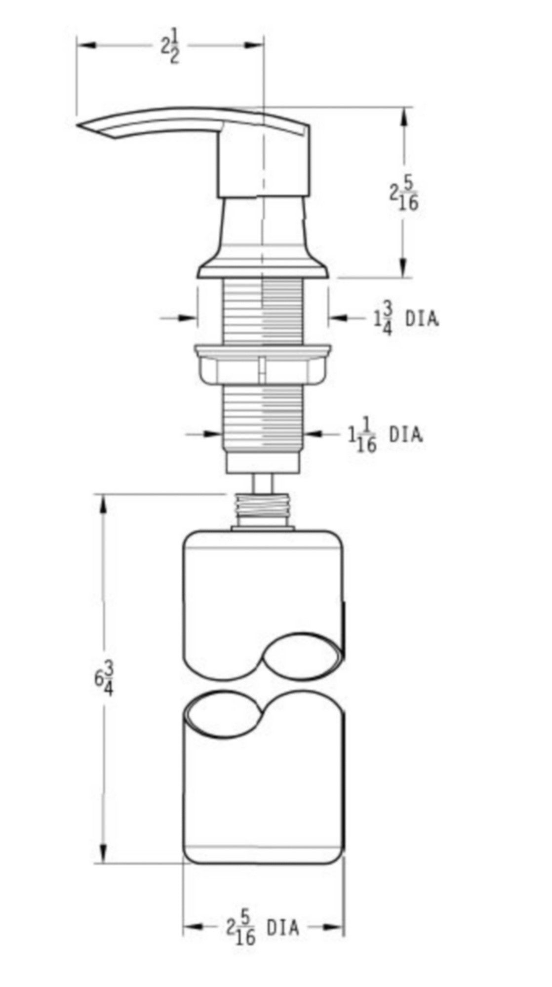Pfister KSD-LC - dimensions