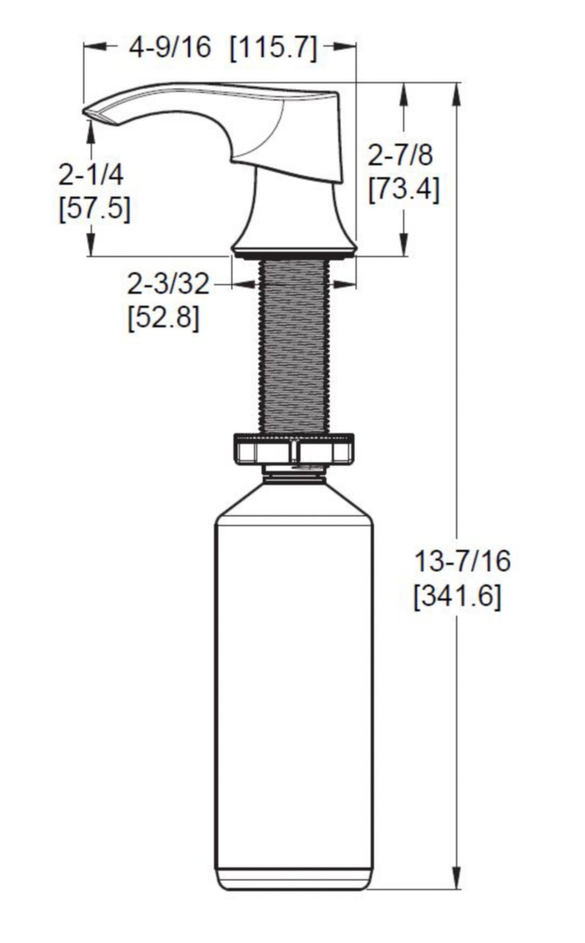 Pfister KSD-SRD - dimensions